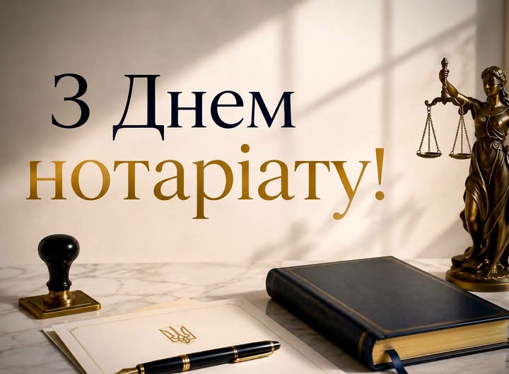 ВІТАННЯ ГОЛОВИ ВОЛИНЬРАДИ З ДНЕМ НОТАРІАТУ